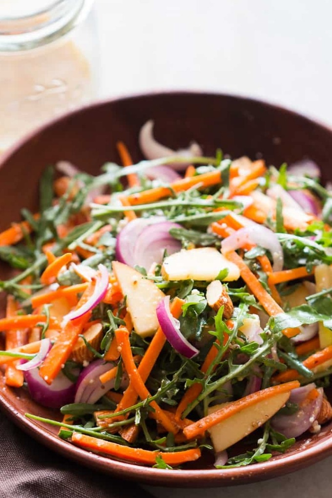 20 fall salad recipes - apple arugula salad