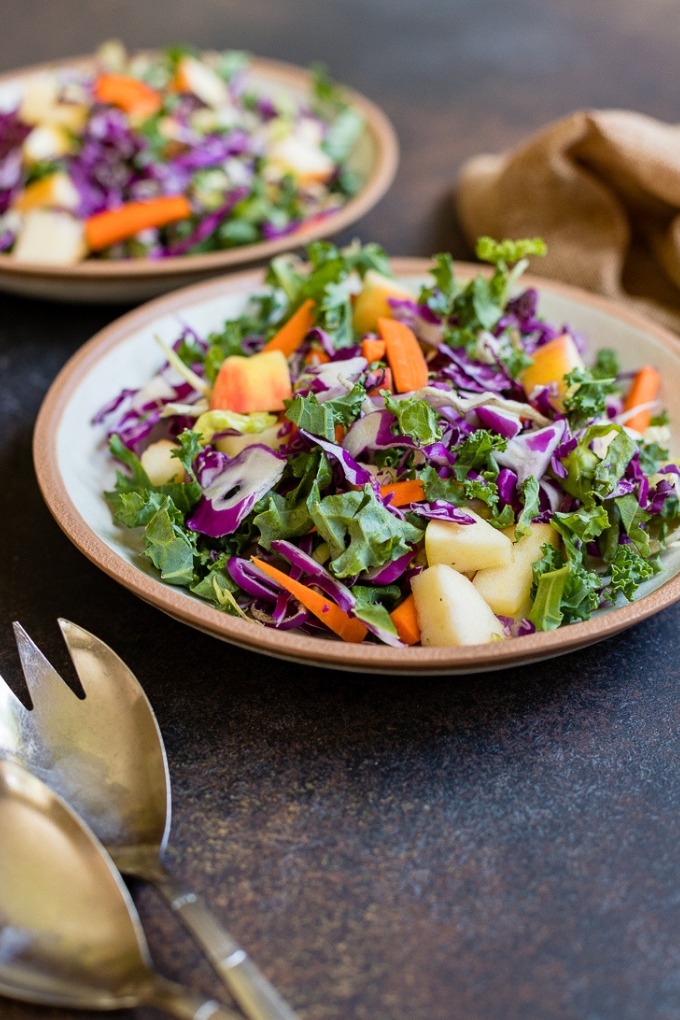 20 fall salad recipes - apple cabbage slaw