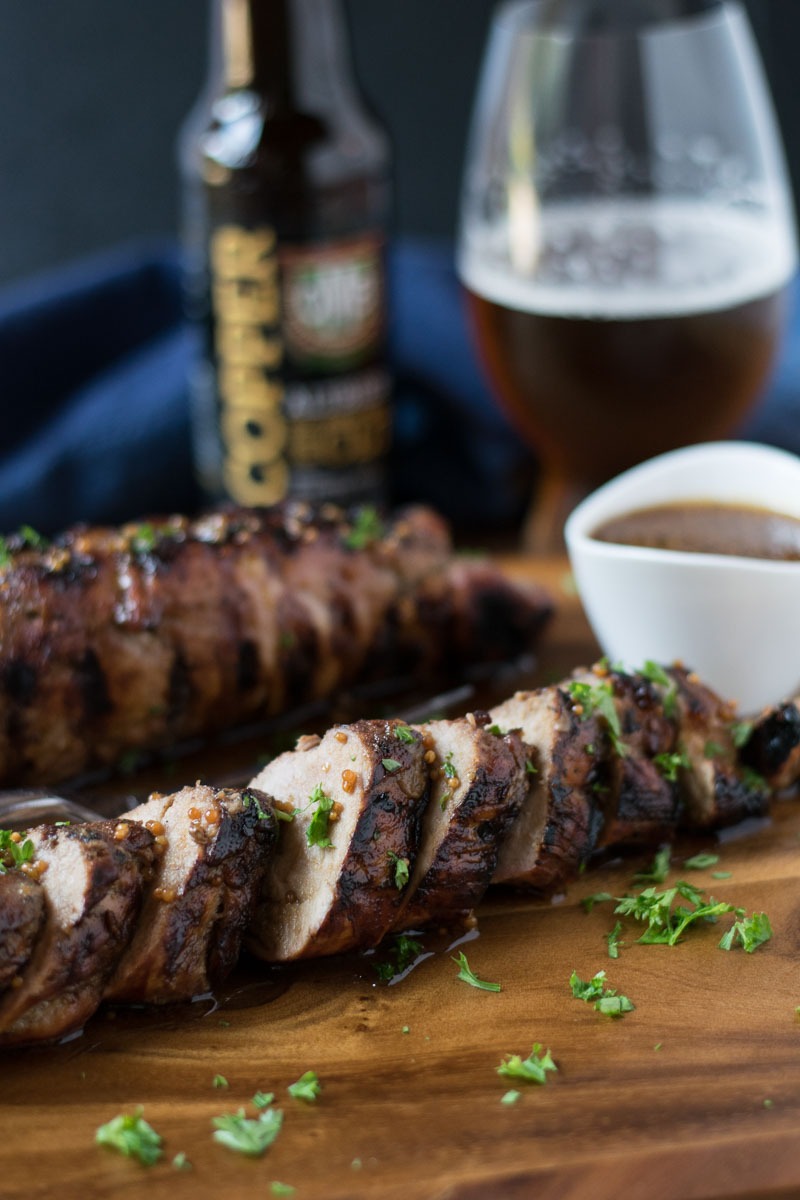 Beer Mustard Crusted Pork Loin