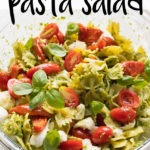 caprese pasta salad pin