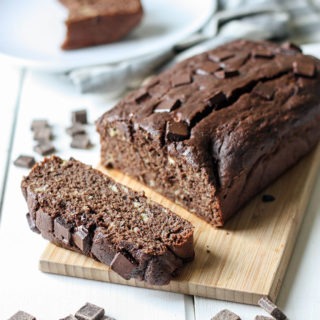 Chocolate Banana Bread www.thehomecookskitchen.com moist, easy to make, and super delicious