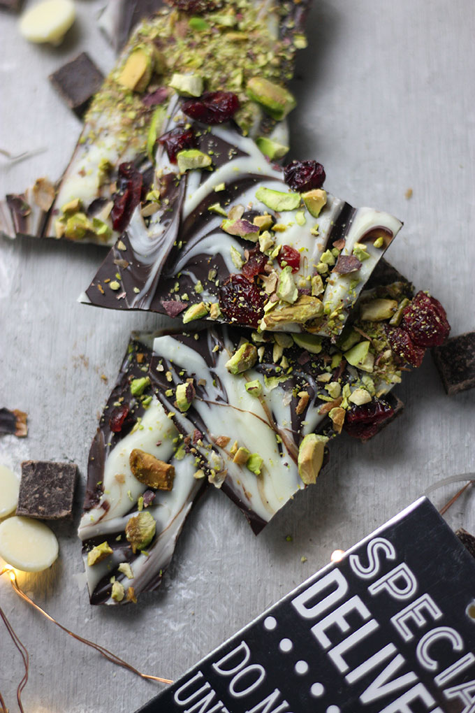 Chocolate Bark four Ways www.thehomecookskitchen.com perfect for a holiday gift