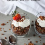 chocolate granola pinterest graphic