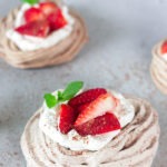 chocolate meringue pinterest graphic