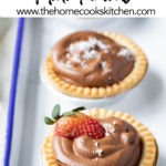 chocolate tart Pinterest graphic