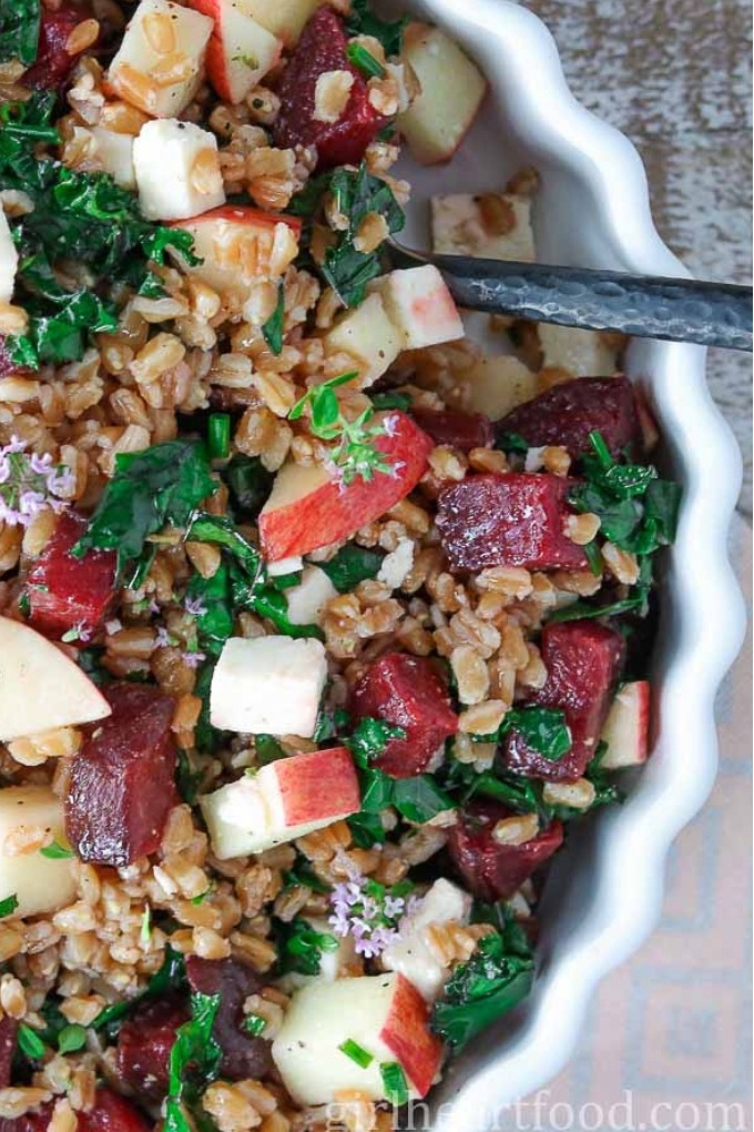 20 Fall Salad Recipes - fall farro salad