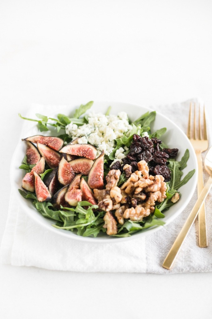 20 fall recipes - fig arugula salad