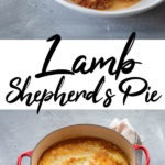 lamb shepherd's pie Pinterest graphic