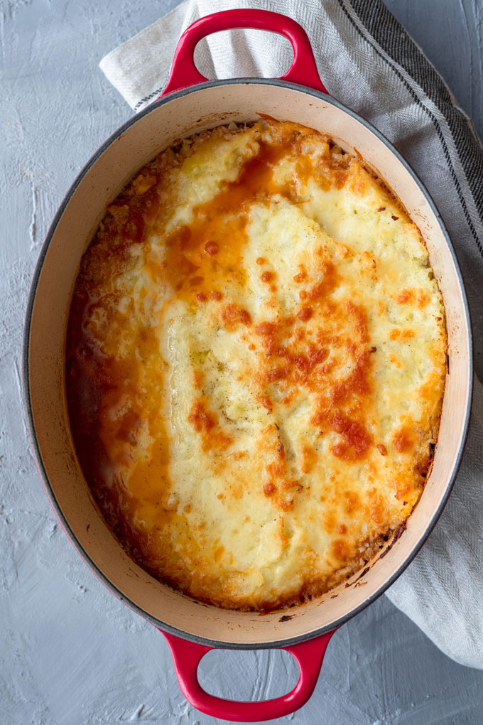 cooked lamb shepherd's pie