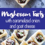 mushroom tart long pinterest graphic