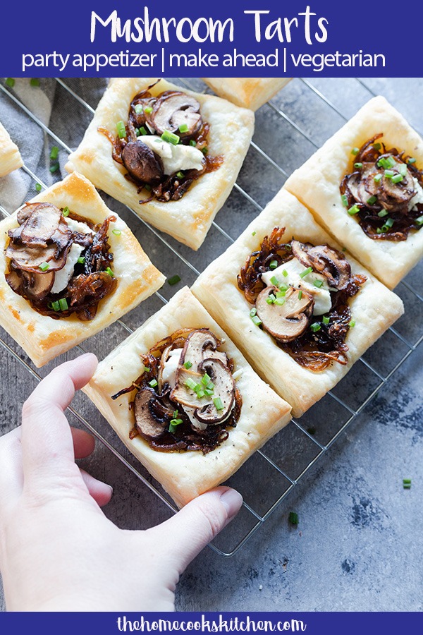 mushroom tart smaller pinterest graphic