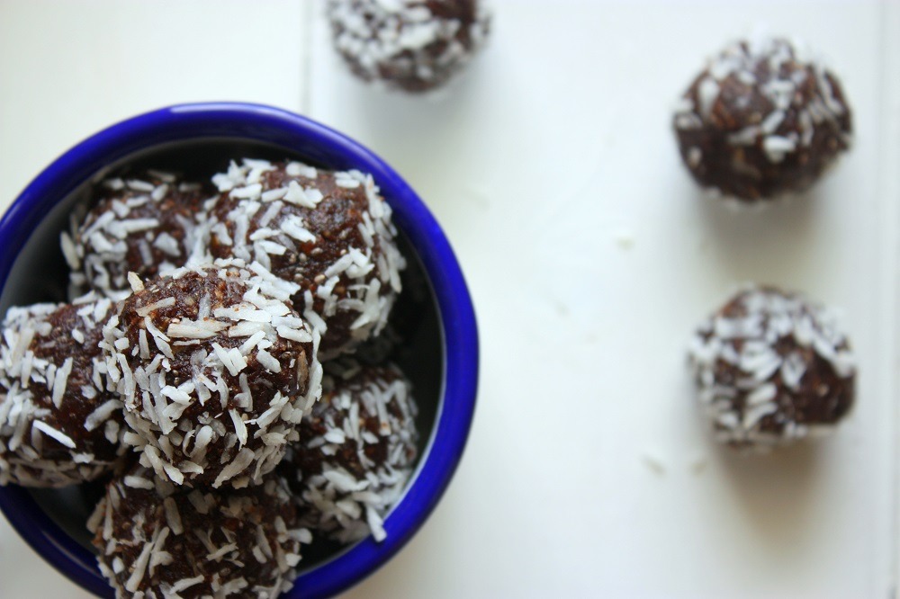 orange coconut bliss balls