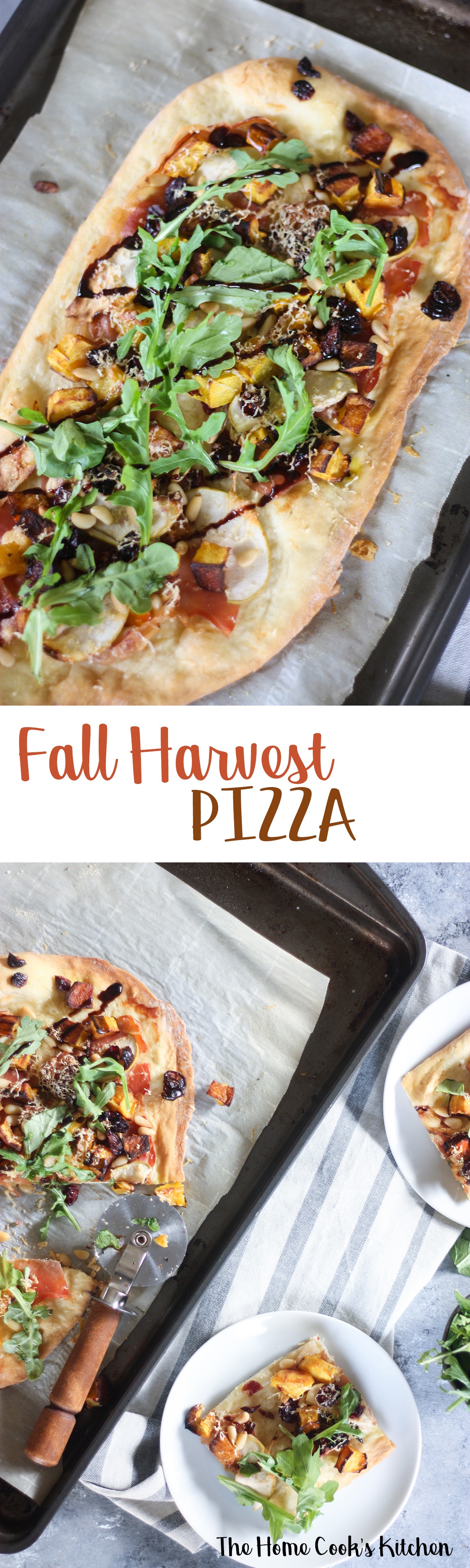 Pin for later! Fall harvest pizza www.thehomecookskitchen.com