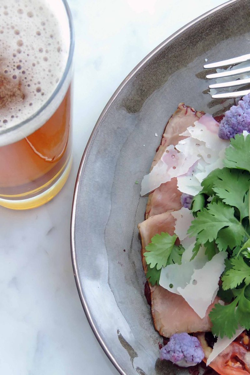 Roast Beef with Beet Puree & Purple Cauliflower