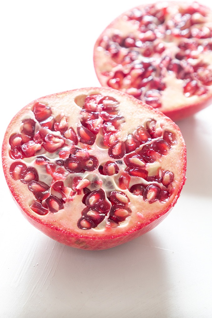 pomegranate cut open