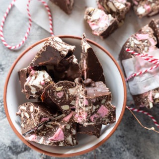 rocky road in a small bowl