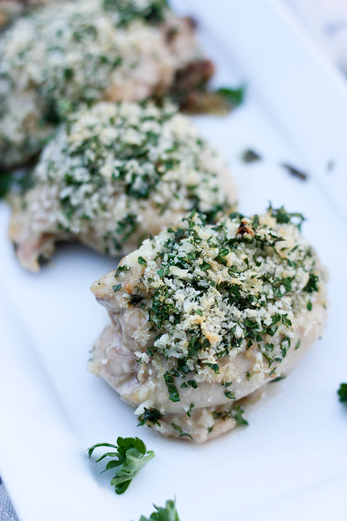 Simple Dinner for Four www.thehomecookskitchen.com - Parmesan Crusted Chicken