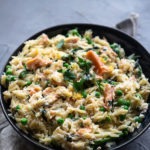 smoked salmon pasta pinterest graphic