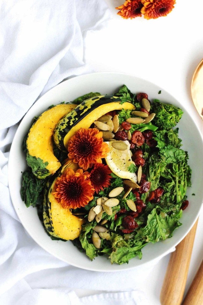 20 fall salad recipes - squash broccoli rabe salad