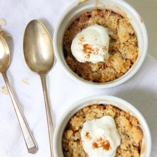 Stone Fruit Crumble www.thehomecookskitchen.com