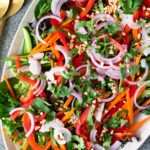 thai green salad Pinterest graphic