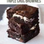 triple chocolate brownie pin